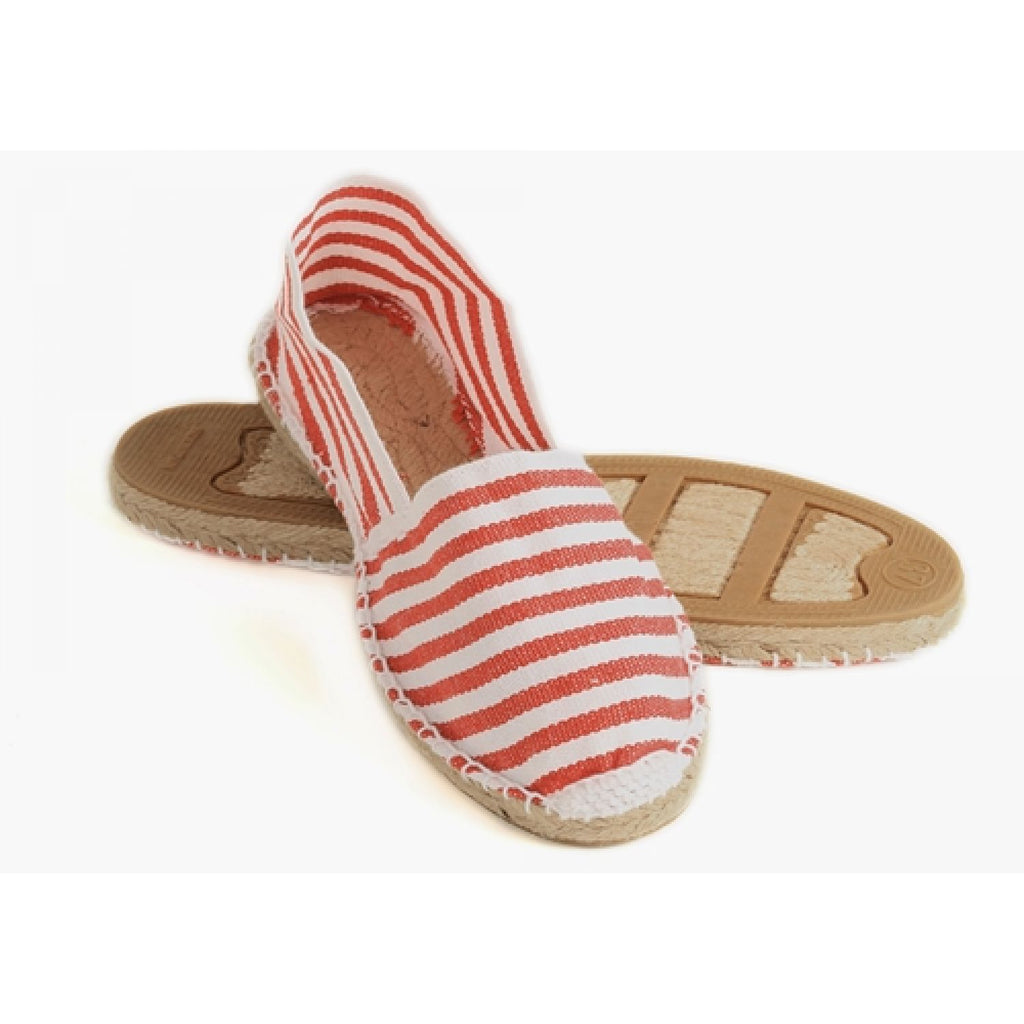 Red Striped Espadrilles