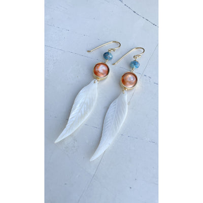 Ivory Feather Earrings